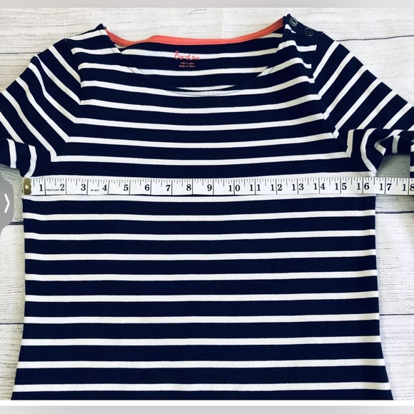 EUC Boden nautical Breton Stripe semi-fitted sheath dress, size 4 MSRP $118 - Picture 12 of 16